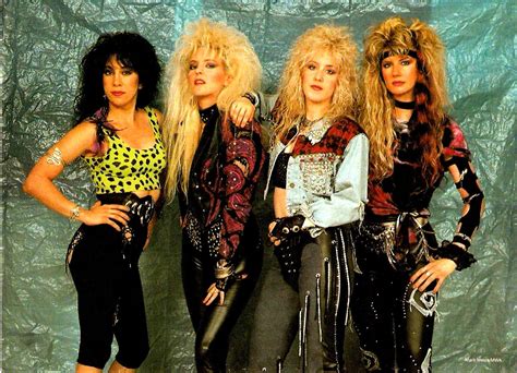 Female 80s Glam Rock Fashion